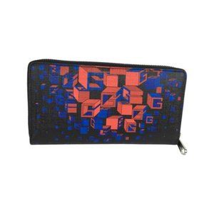 NWT Gucci Women’s Square G Space Print Zip Around  Wallet Multicolor Large